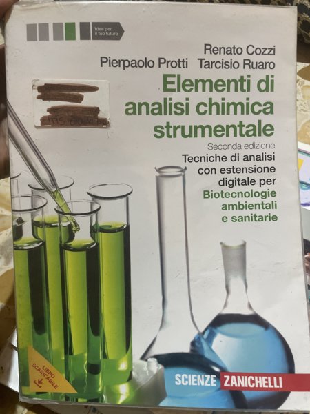 Copertina di Elementi di analisi chimica strumentale