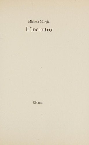 Copertina di L'incontro